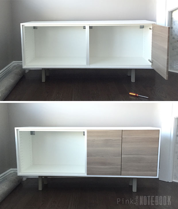 IKEA SEKTION Hack: TV Console Pink Little Notebook